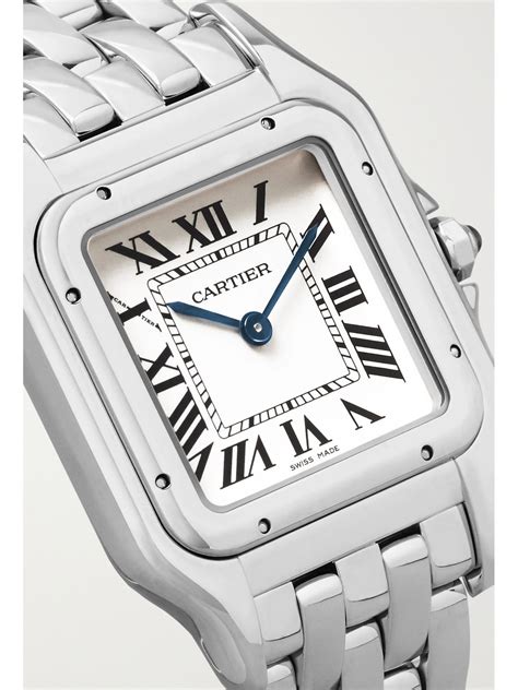 stainless steel cartier panthere watch